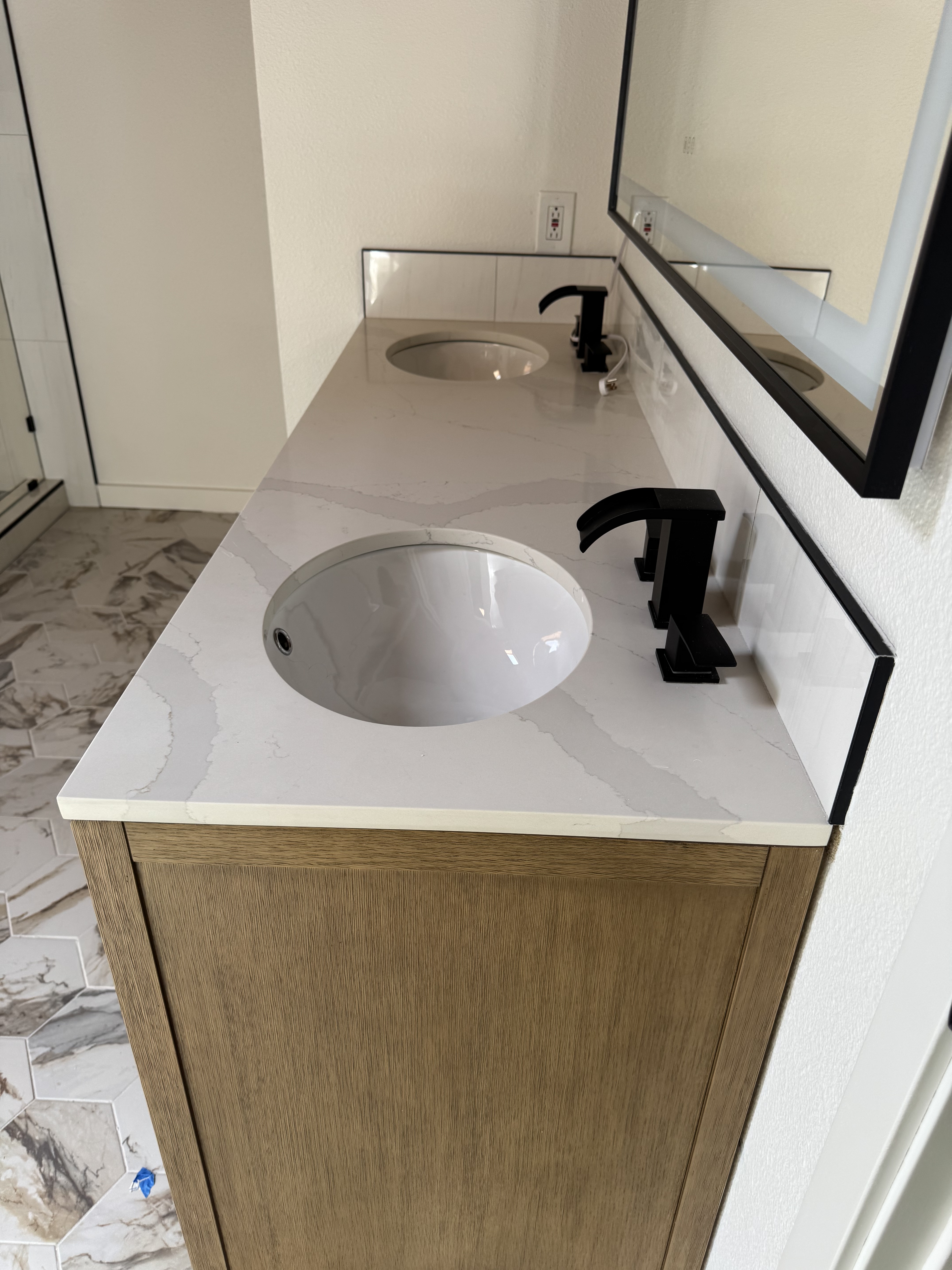 Bathroom remodeling project 9